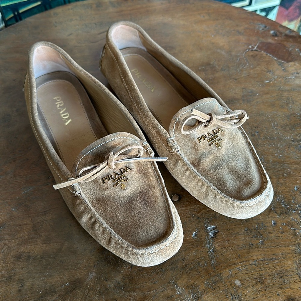 Authentic Prada Suede Loafers sz 39 1/2